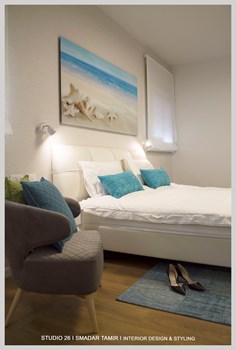 עיצוב חדר שינה בדופלקס בתל אביב